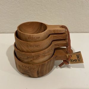 Be Home Teak Measuring Cups